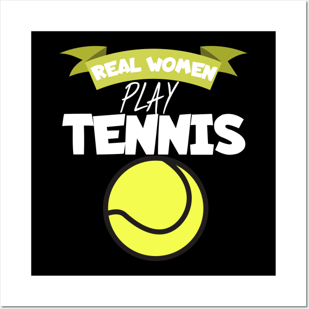 Real women play tennis Wall Art by maxcode